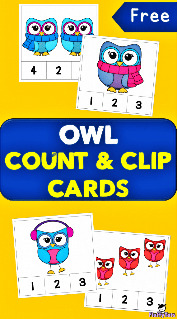 Owl Count and Clip Card