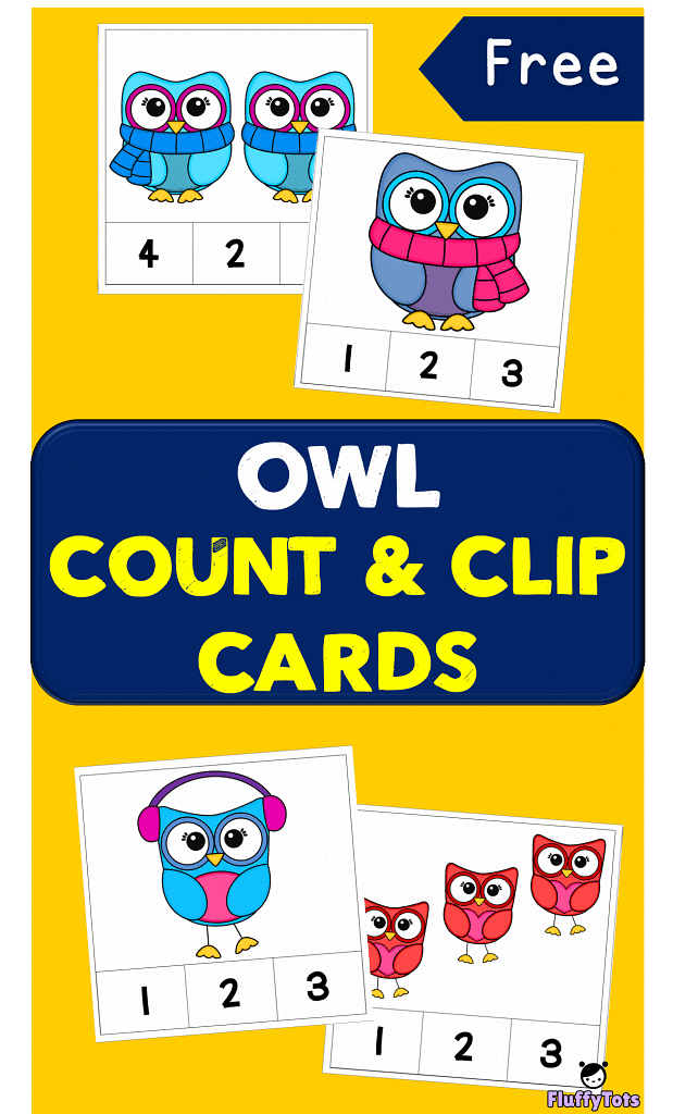 Owl Count and Clip Card