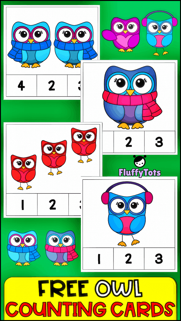 Owl Count and Clip Card