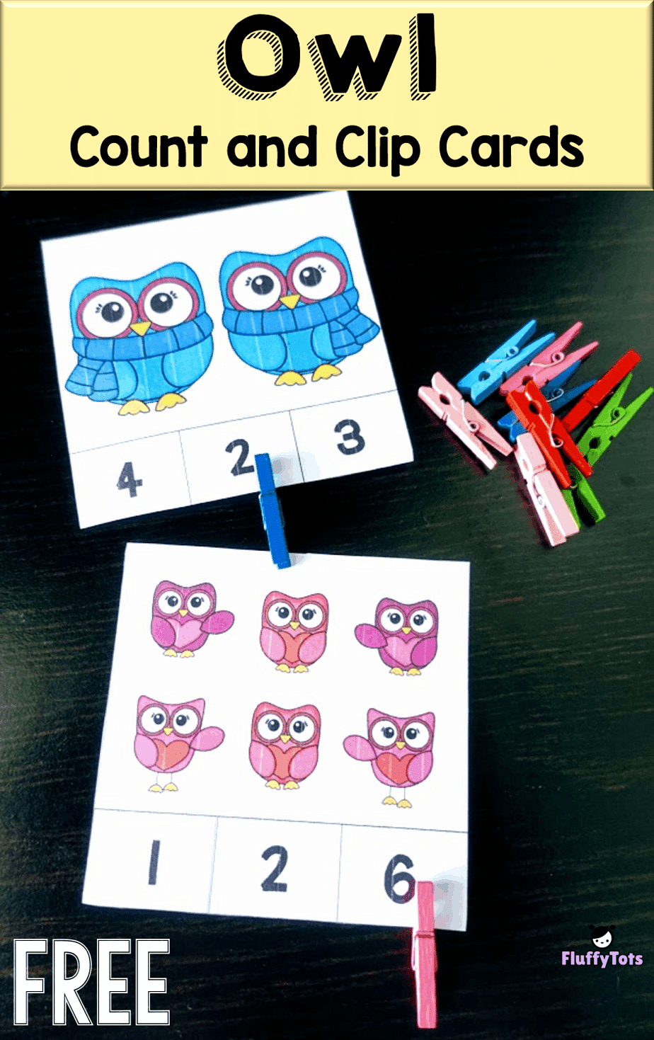 Owl count and clip cards