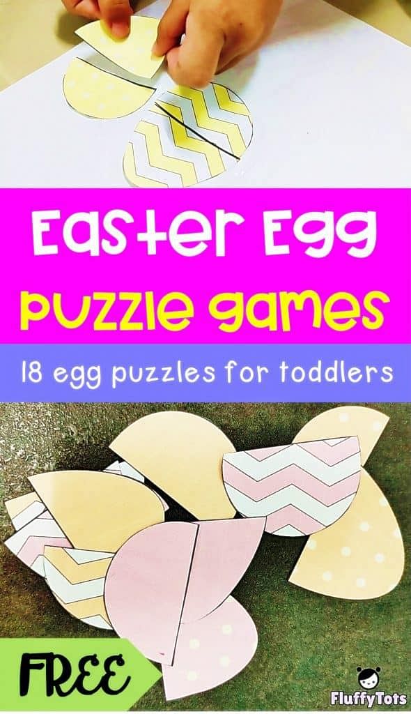 Easter egg printable toddler activities