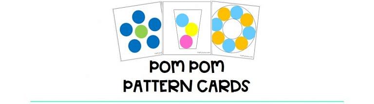 Free Pom pom Printable Pattern Cards