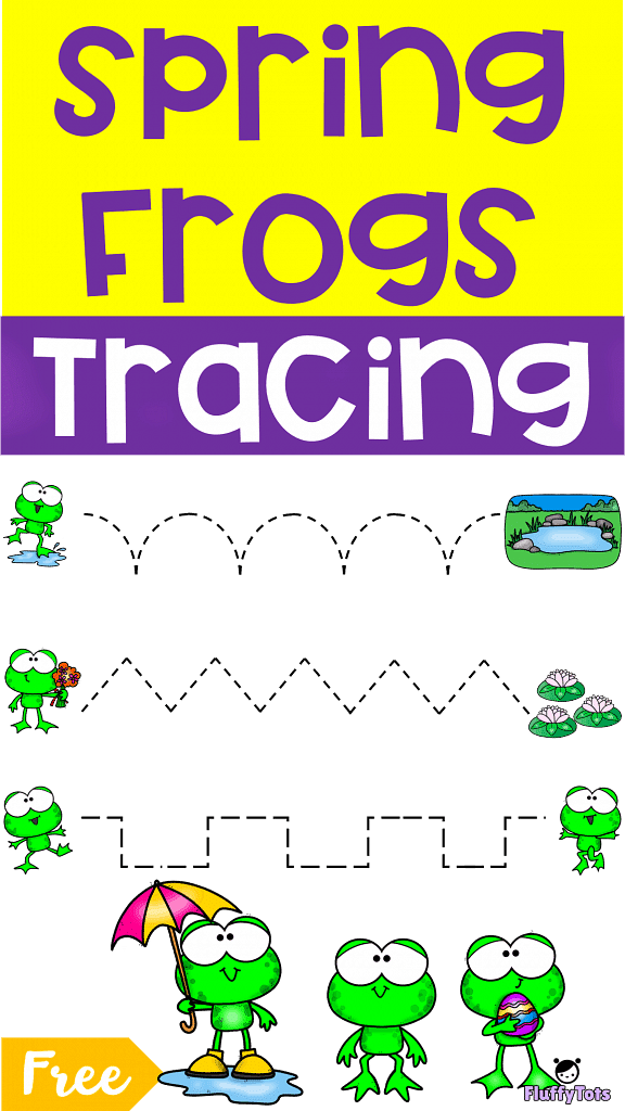 Spring Frogs Tracing