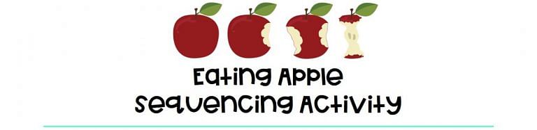 Eating Apple Sequencing Printable – FREE 3 Sets of Apples