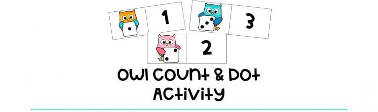 Owl Count and Dot Activity : FREE 6 Counting Owls