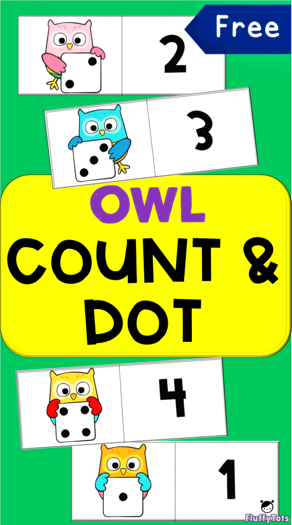 owl count and dot printable