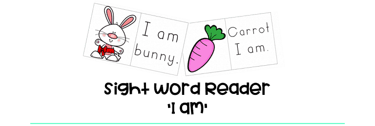Sight Word Reader ‘I am’ : FREE 8 Fun Pages for Preschoolers
