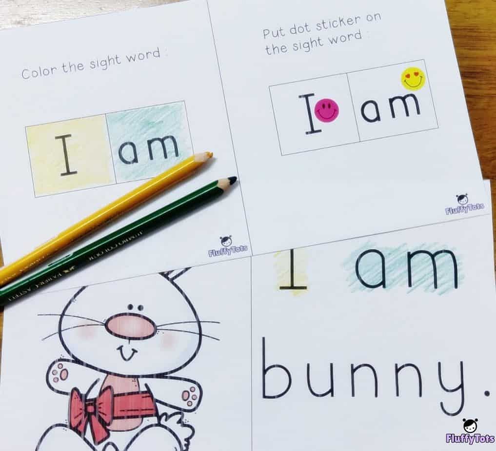 sight word reader 'i am'