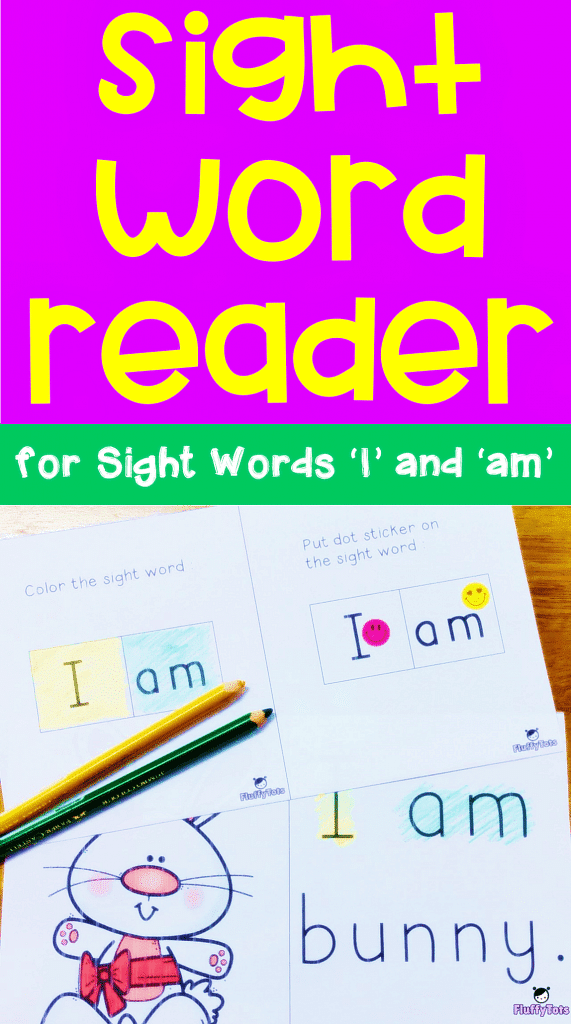 sight word reader 'i am'