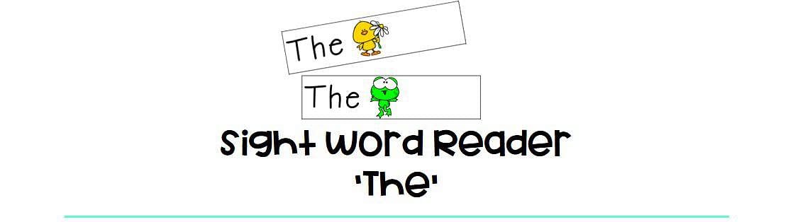 Spring Sight Word Reader 'The' : 10 Fun Simple Sentences for Preschoolers 1