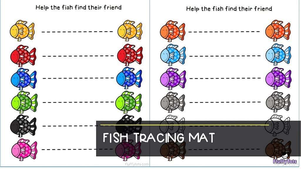fish trace line tracing mat