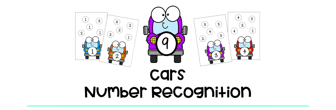 Cars Number Recognition Free Printables