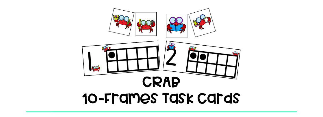 Crabs 10-Frames Task Cards FREE