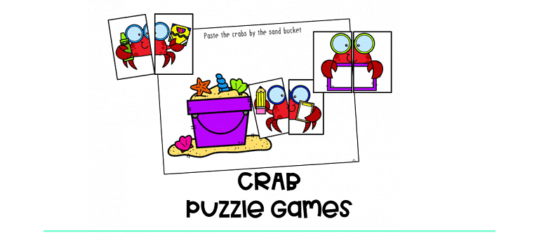 Crab Puzzle Games : FREE 8 Super Simple Puzzle