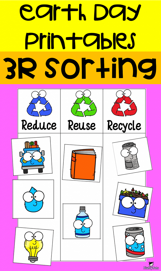 Earth Day Printables 3R Sorting