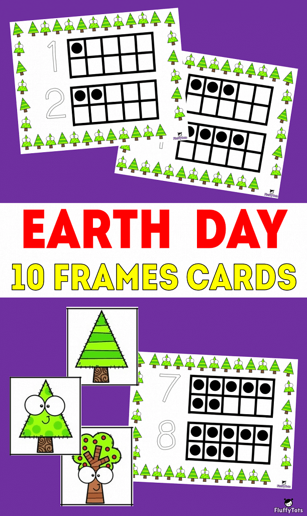 Earth Day Trees 10-Frames printables