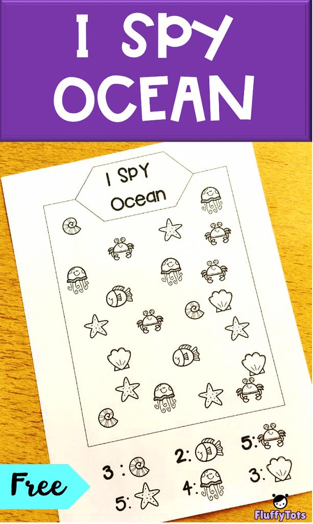Seek & Count Ocean Animals (Just print and go!) 1