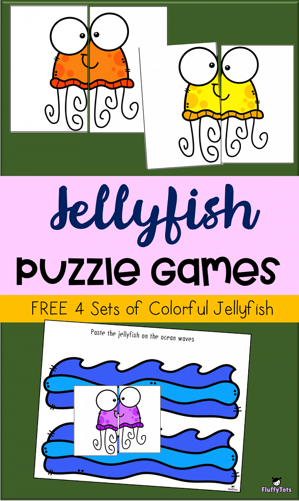 Jellyfish Puzzle Games Printables