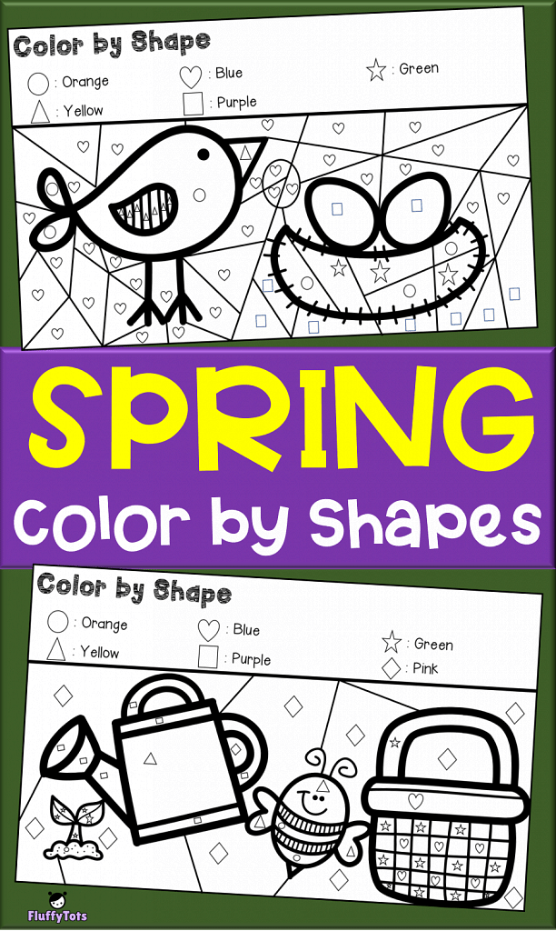 Spring Color by Shapes