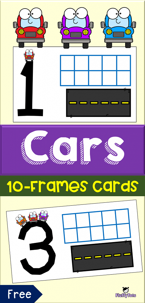 cars 10-frames cards
