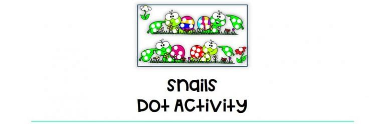 Snails Dot Activity : FREE 3 Fascinating Snails Dot Printable