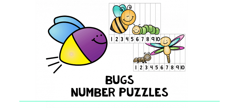 50+ Bugs Number Puzzles to Help You Teach Number Sequences to Kids