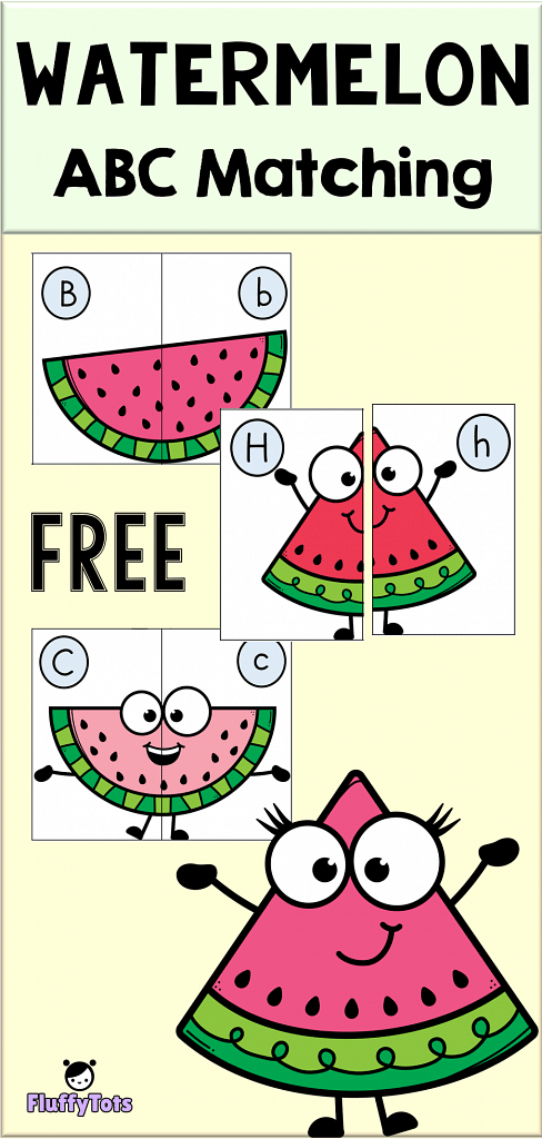 WATERMELON ABC MATCHING