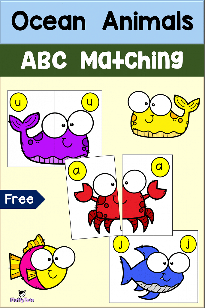 FREE Fishing for Letters Alphabet Matching Game