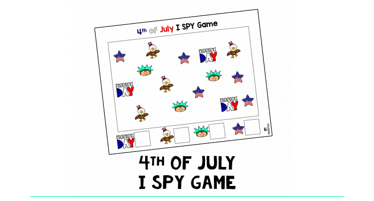 4th of July I SPY Game : 4 Exciting Images To Be Spied!