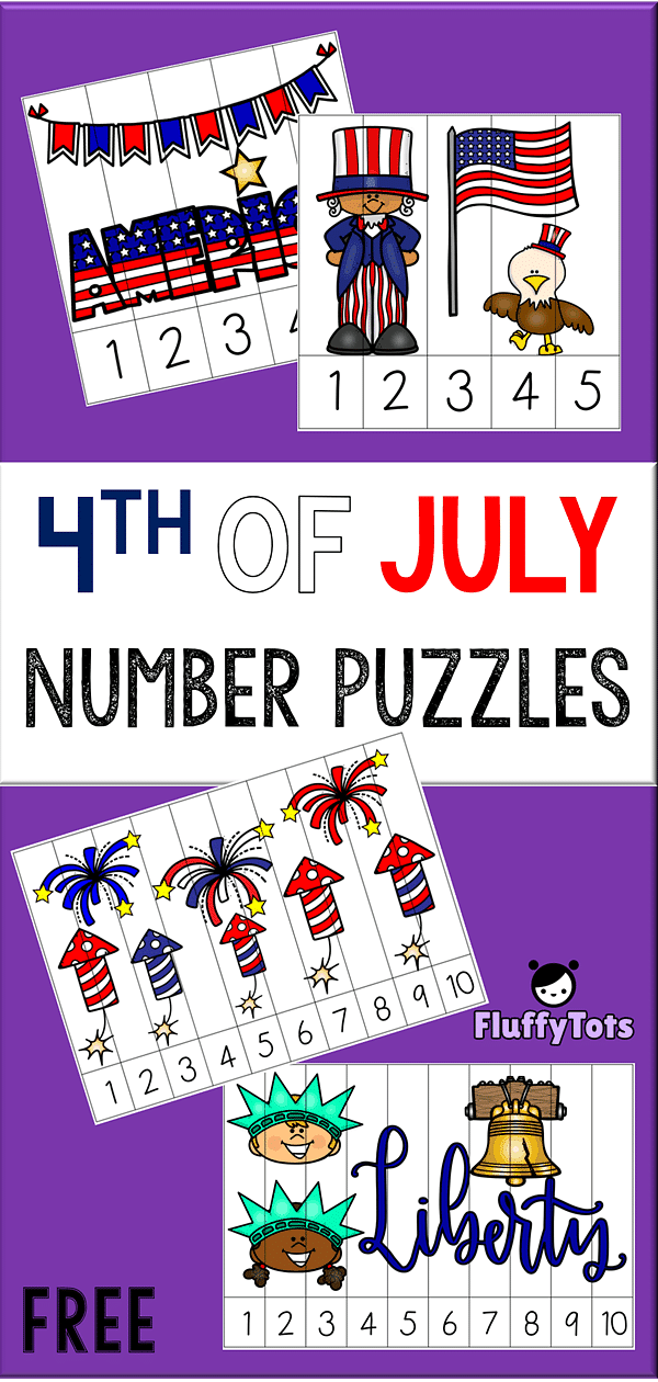 4TH OF JULY NUMBER PUZZLES