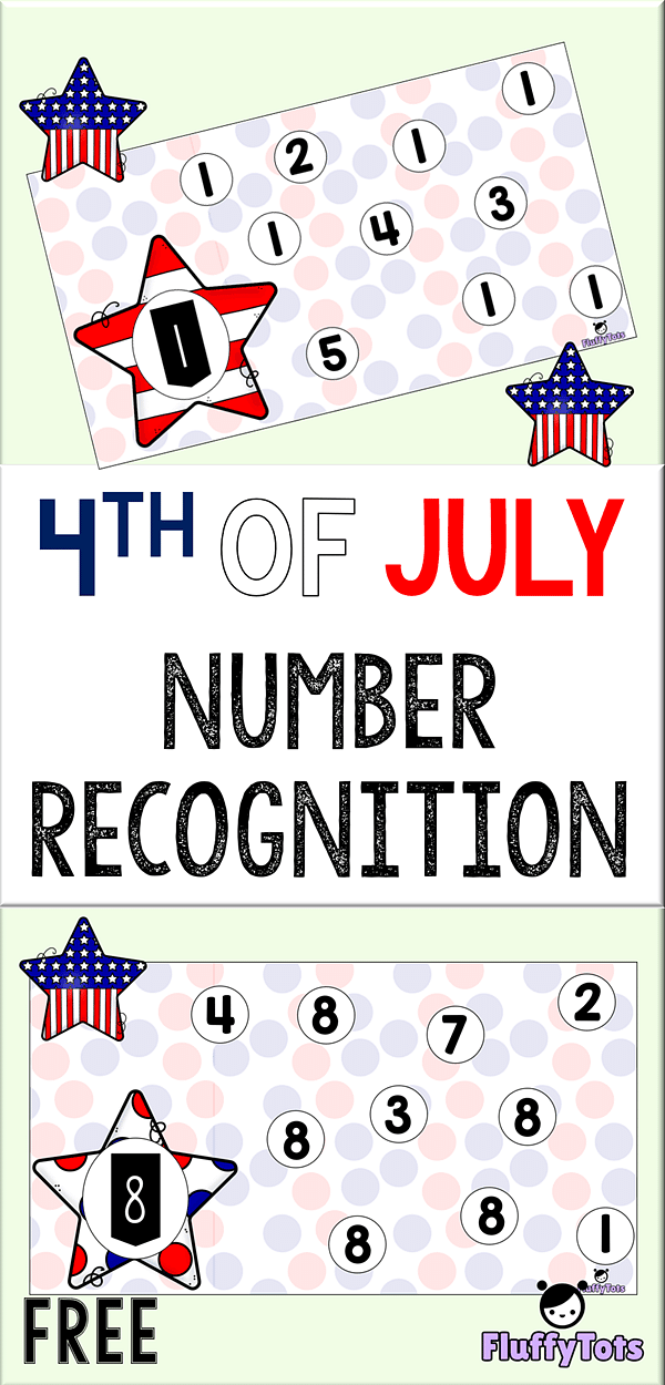 4TH OF JULY NUMBER RECOGNITION