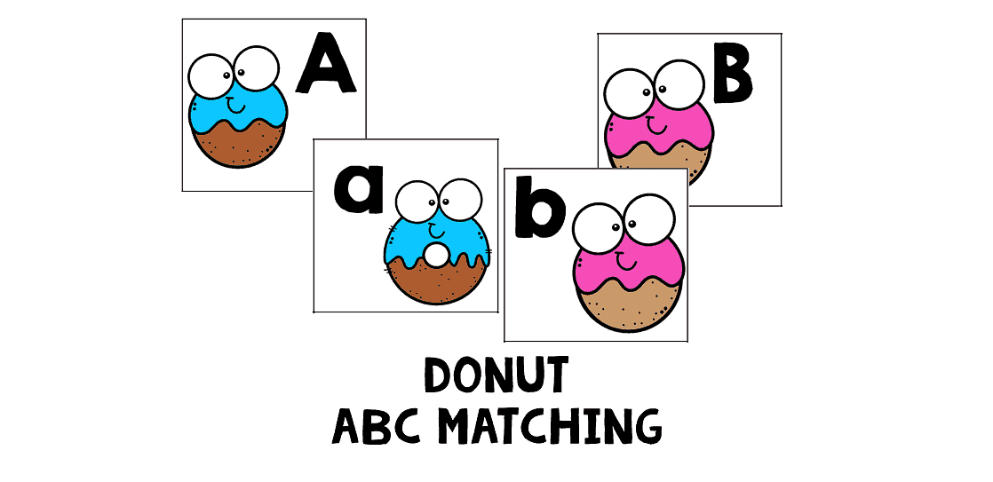Donut ABC Matching printables