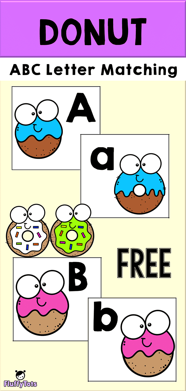 Donut Letter Matching ABC