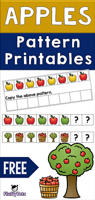 Apple Patterns Printables FREE 4 ABAB Patterns FluffyTots