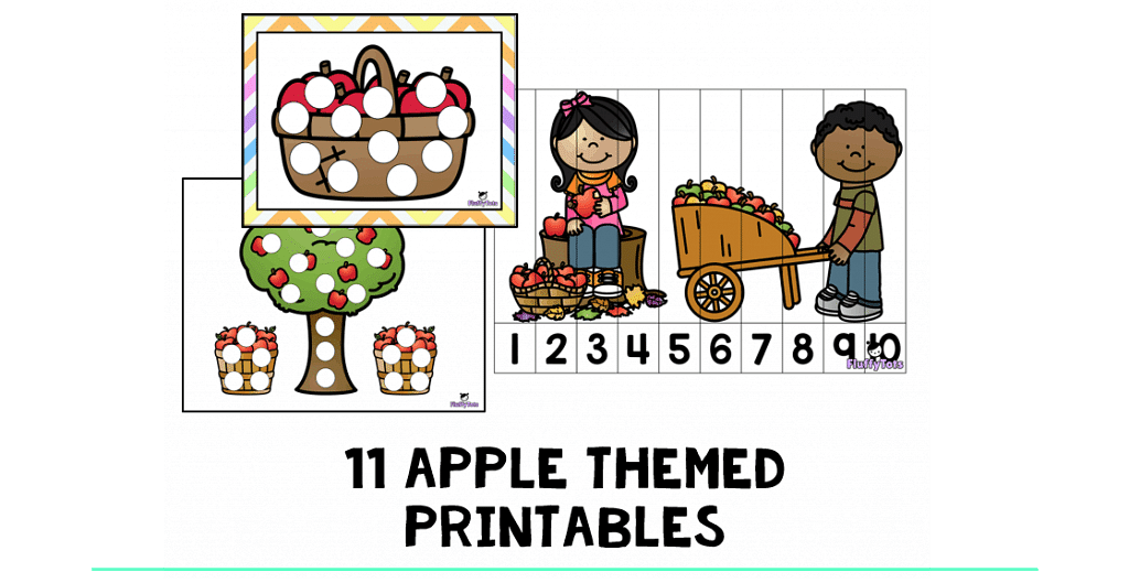 11 FREE Apple Themed Printable and Apple Lesson Plan for Preschool and ...