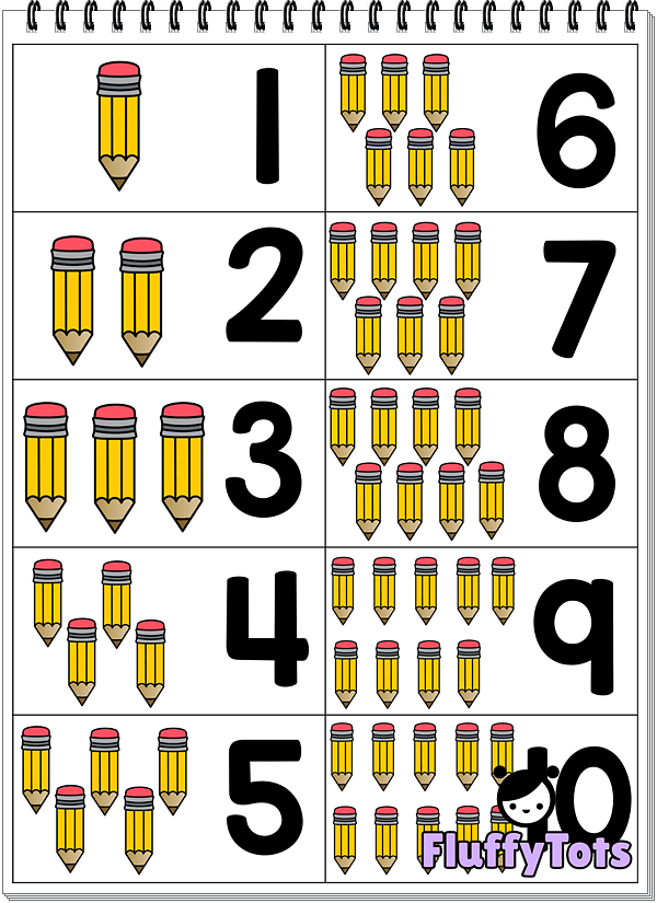 Back to School Number Chart : FREE 2 Number Charts - FluffyTots