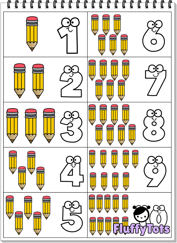 Back to School Number Chart : FREE 2 Number Charts - FluffyTots