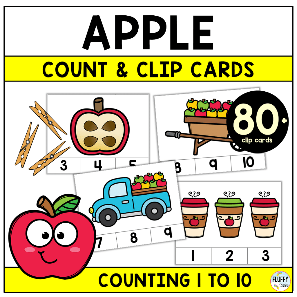 Counting Apples Printables : FREE Counting 1 to 10 3