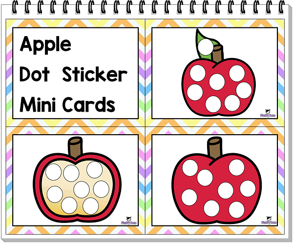 apple dot sticker printables