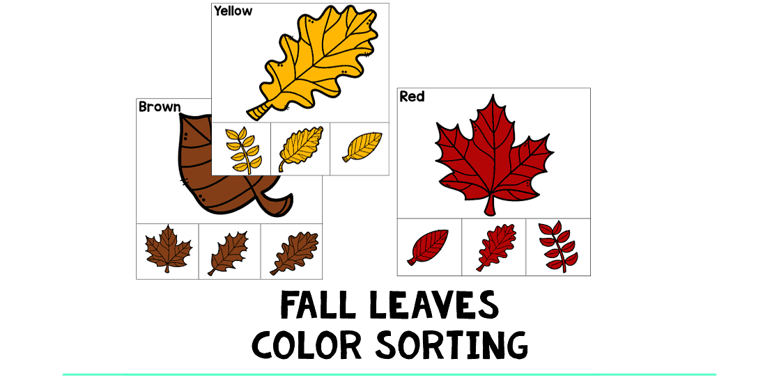 Fall Leaves Color Sorting