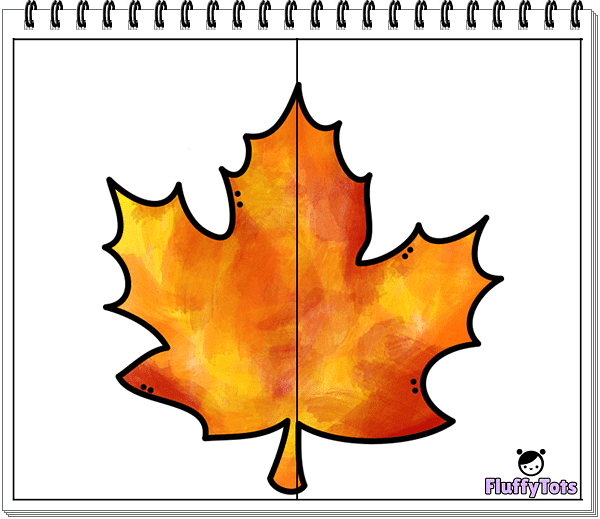 Fall Leaves Puzzle : FREE 4 Leaves Puzzle 1