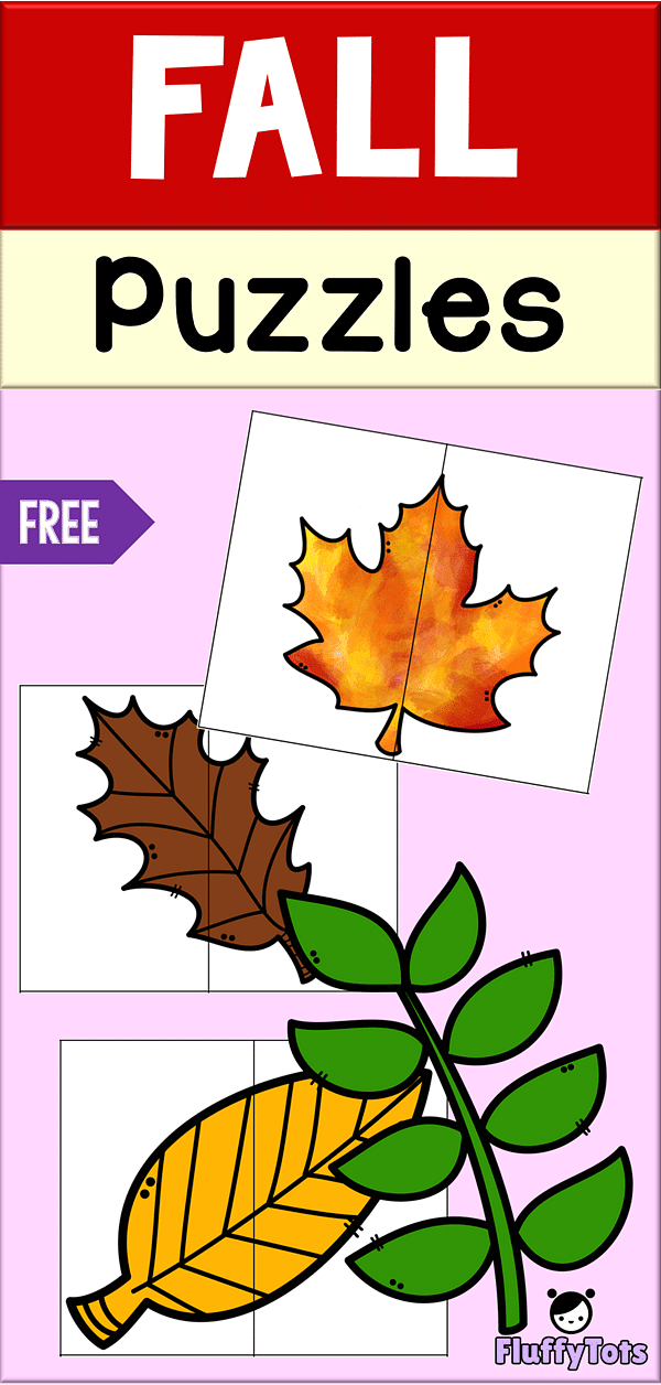 Fall Leaves Puzzle Printables