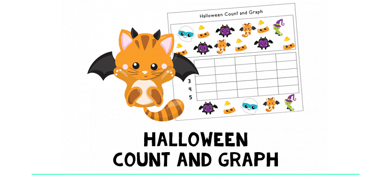 Halloween Count and Graph : FREE Counting 1-5 Activity