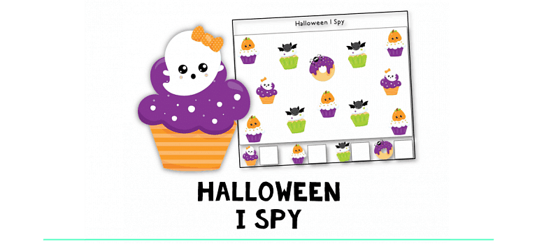 Halloween I Spy Game : FREE Counting 1-5 Activity