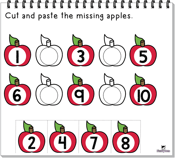 fall missing numbers printables