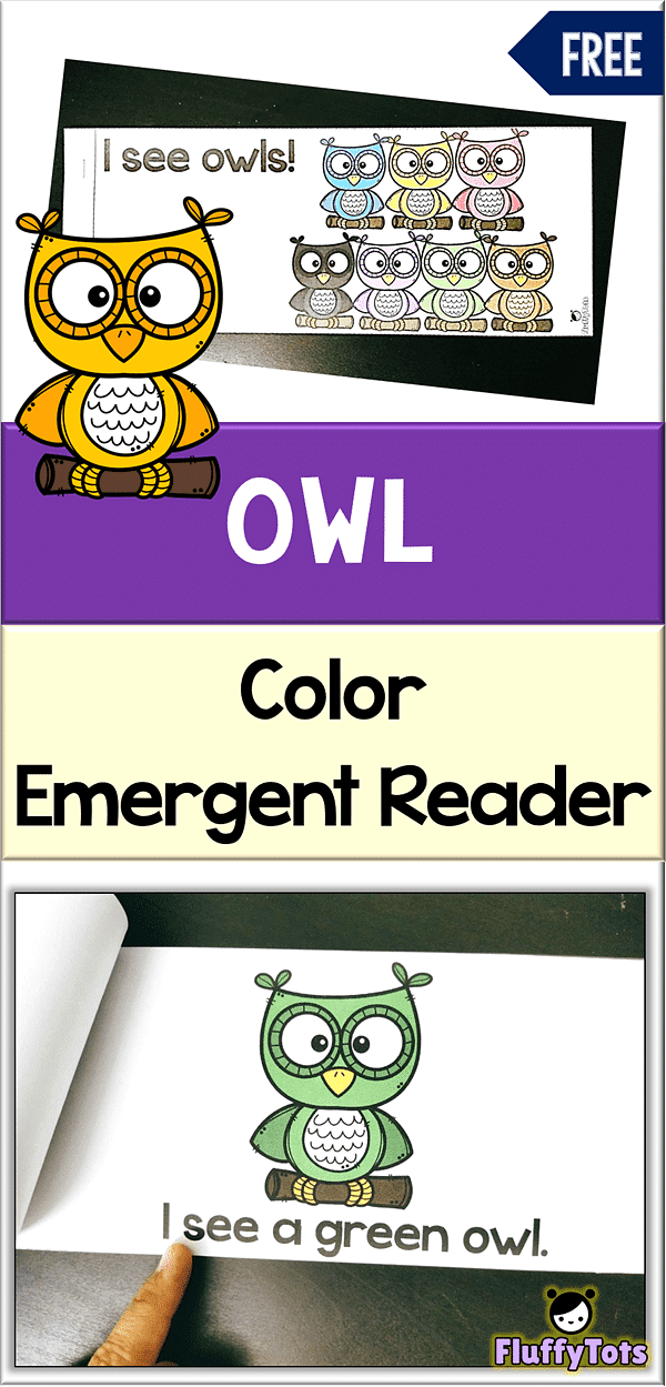 Owl Color Emergent Reader