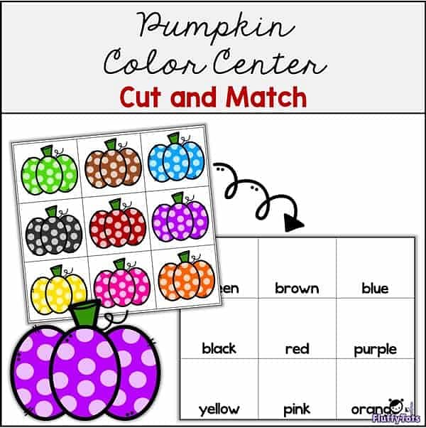 Pumpkin Color Center Cut and Match