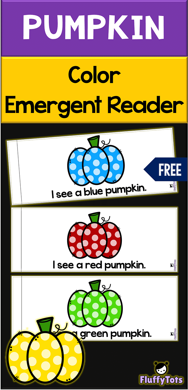 Pumpkin Color Emergent Reader