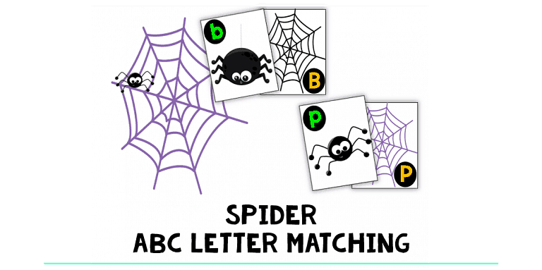 Spider ABC Letter Matching : FREE 26 Letters Matching