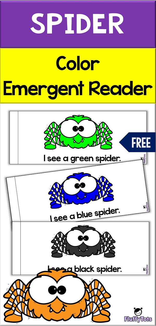 Spider Color Emergent Reader